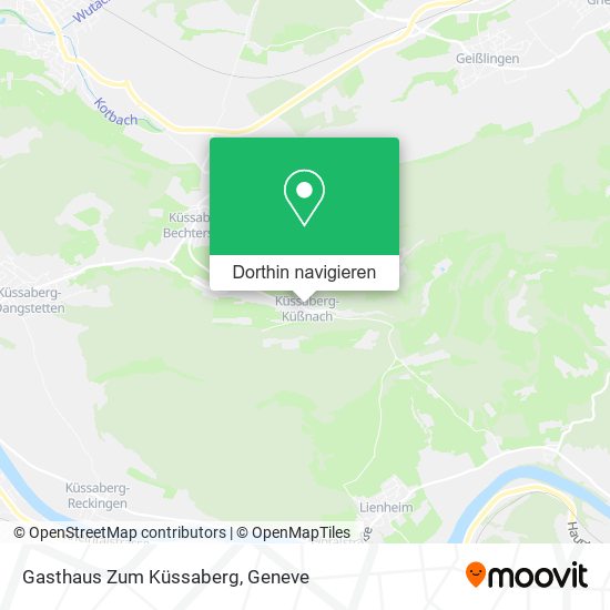 Gasthaus Zum Küssaberg Karte