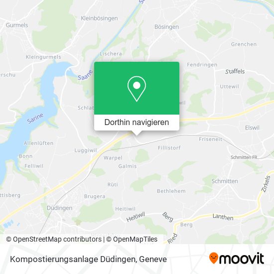 Kompostierungsanlage Düdingen Karte