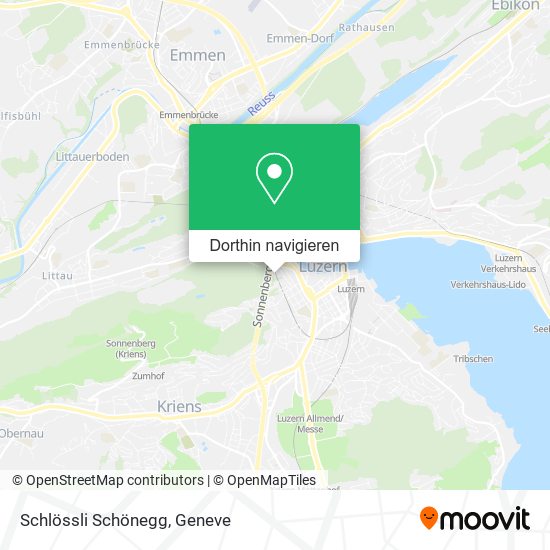 Schlössli Schönegg Karte