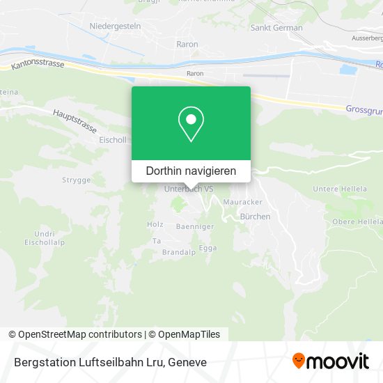 Bergstation Luftseilbahn Lru Karte