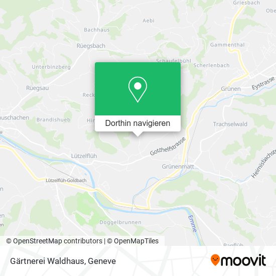 Gärtnerei Waldhaus Karte