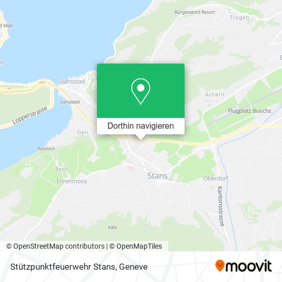 Stützpunktfeuerwehr Stans Karte