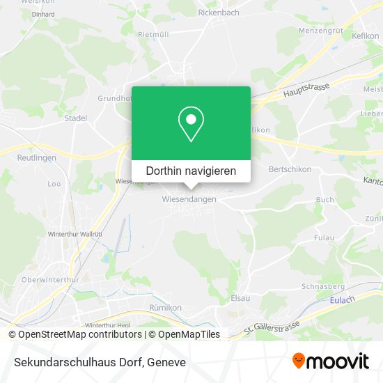 Sekundarschulhaus Dorf Karte