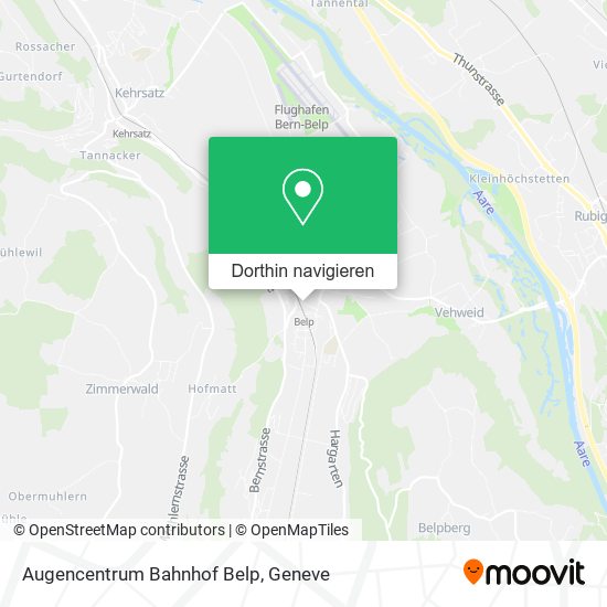 Augencentrum Bahnhof Belp Karte