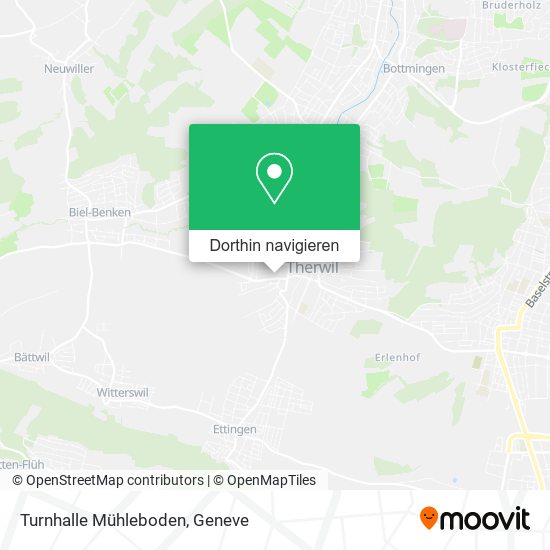 Turnhalle Mühleboden Karte