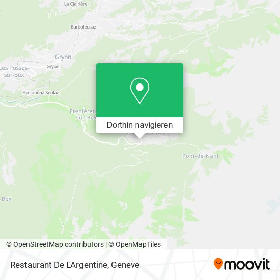 Restaurant De L'Argentine Karte