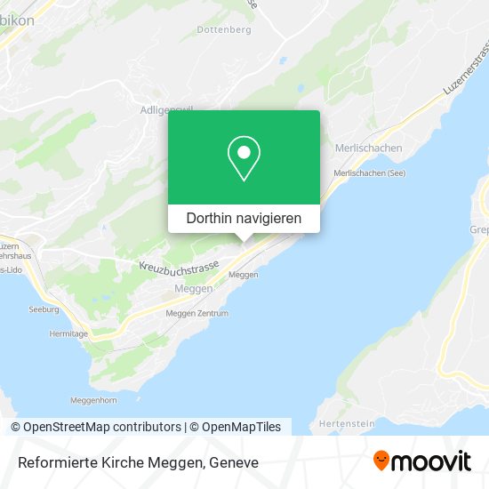 Reformierte Kirche Meggen Karte