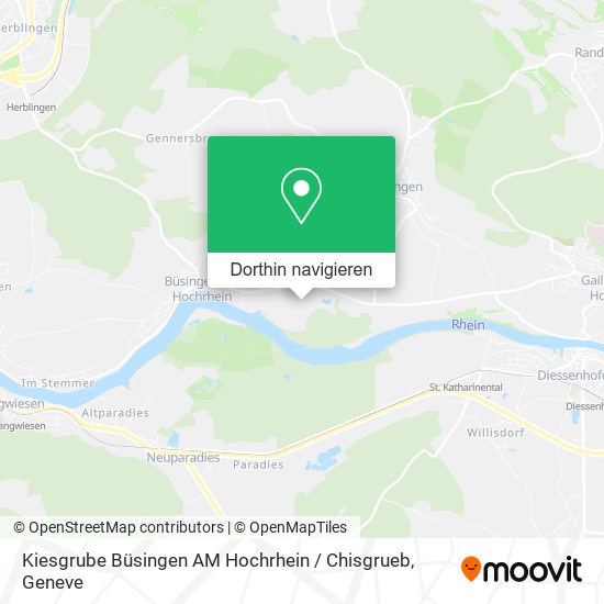 Kiesgrube Büsingen AM Hochrhein / Chisgrueb Karte