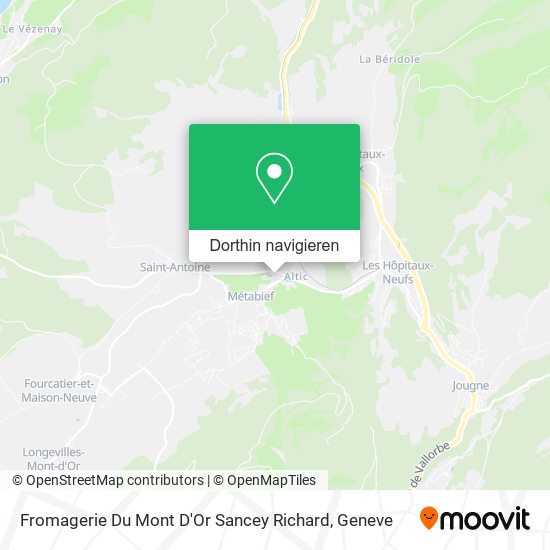 Fromagerie Du Mont D'Or Sancey Richard Karte