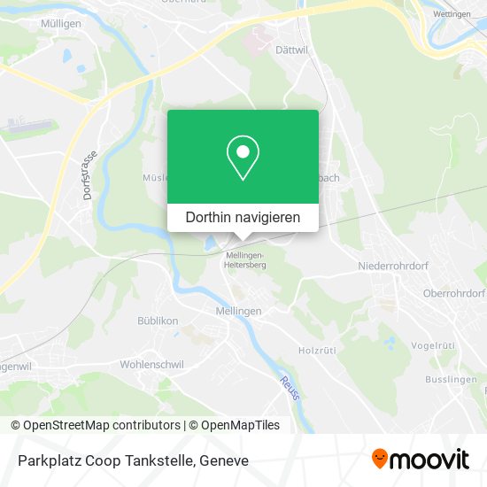Parkplatz Coop Tankstelle Karte