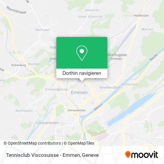 Tennisclub Viscosuisse - Emmen Karte