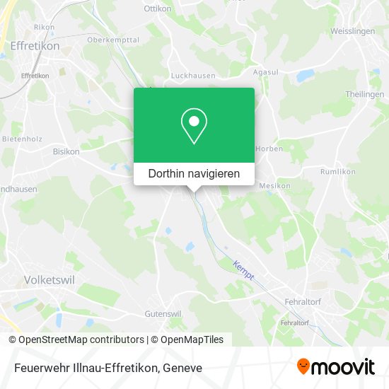 Feuerwehr Illnau-Effretikon Karte