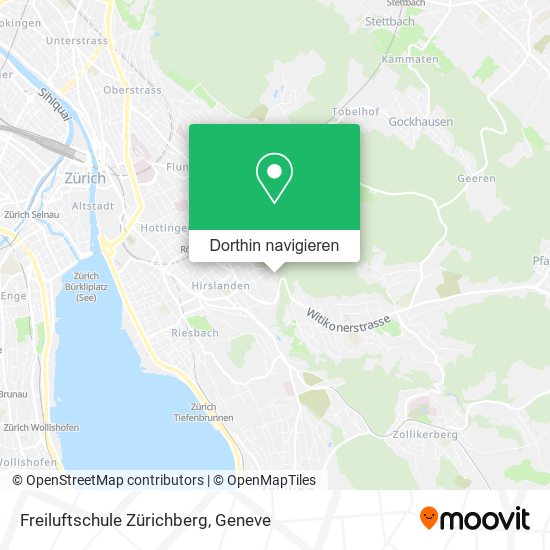 Freiluftschule Zürichberg Karte