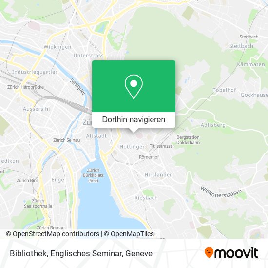 Bibliothek, Englisches Seminar Karte