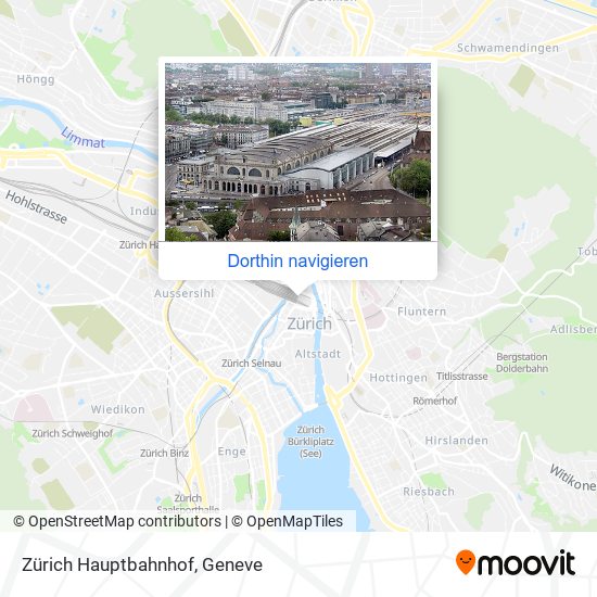 Zürich Hauptbahnhof Karte