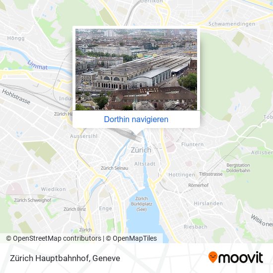 Zürich Hauptbahnhof Karte
