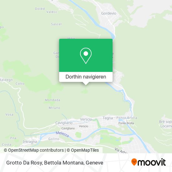 Grotto Da Rosy, Bettola Montana Karte