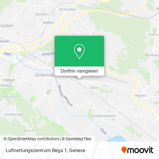 Luftrettungszentrum Rega 1 Karte