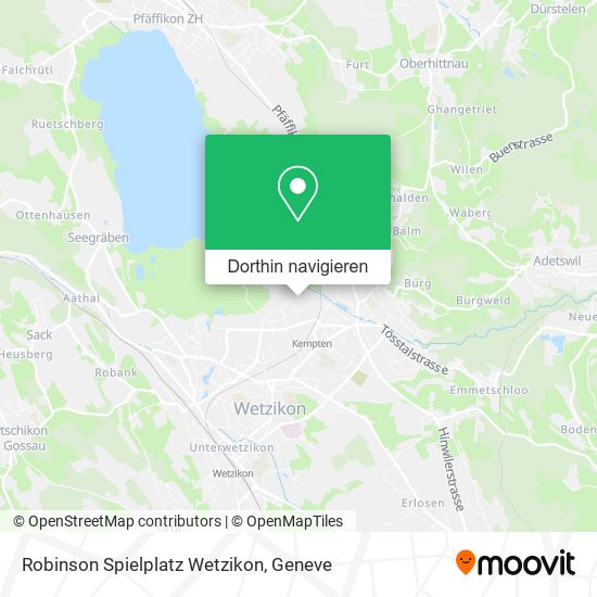 Robinson Spielplatz Wetzikon Karte