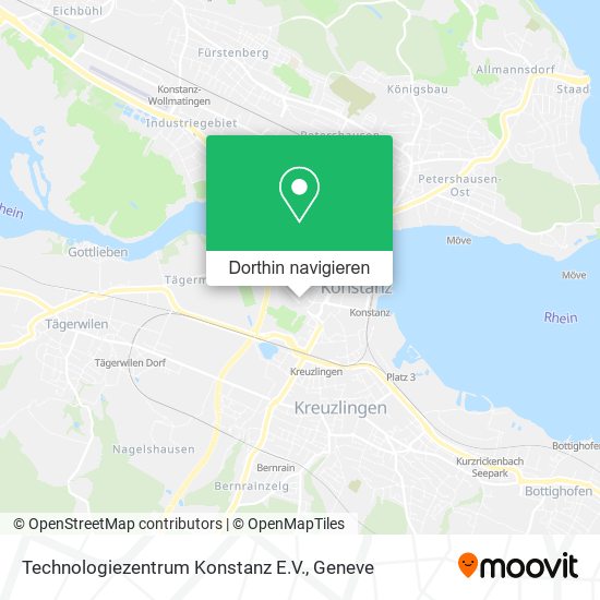 Technologiezentrum Konstanz E.V. Karte