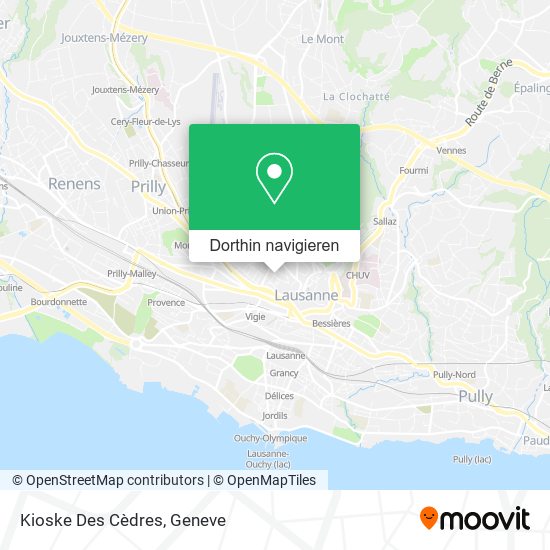 Kioske Des Cèdres Karte