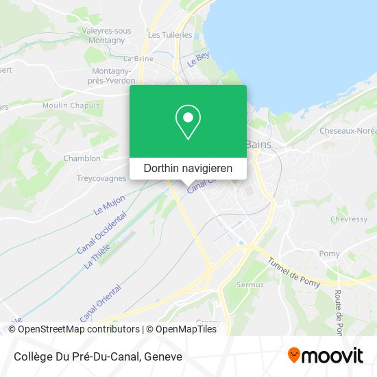 Collège Du Pré-Du-Canal Karte