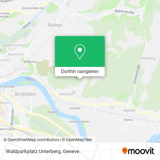 Waldparkplatz Unterberg Karte