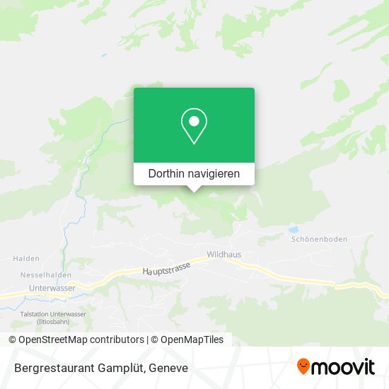Bergrestaurant Gamplüt Karte
