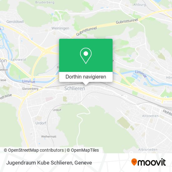 Jugendraum Kube Schlieren Karte