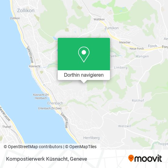 Kompostierwerk Küsnacht Karte