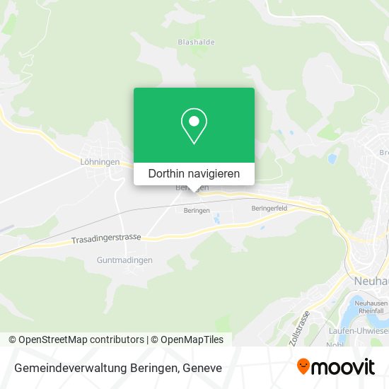 Gemeindeverwaltung Beringen Karte