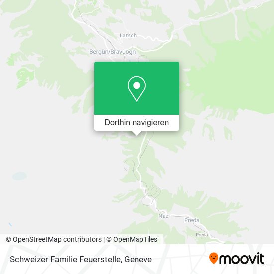 Schweizer Familie Feuerstelle Karte