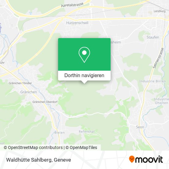 Waldhütte Sahlberg Karte