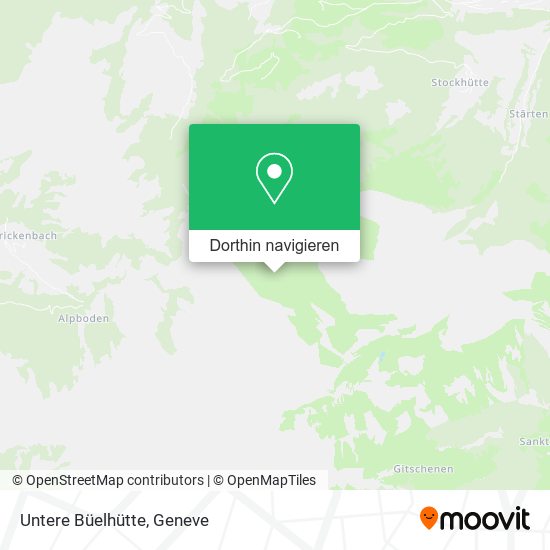 Untere Büelhütte Karte