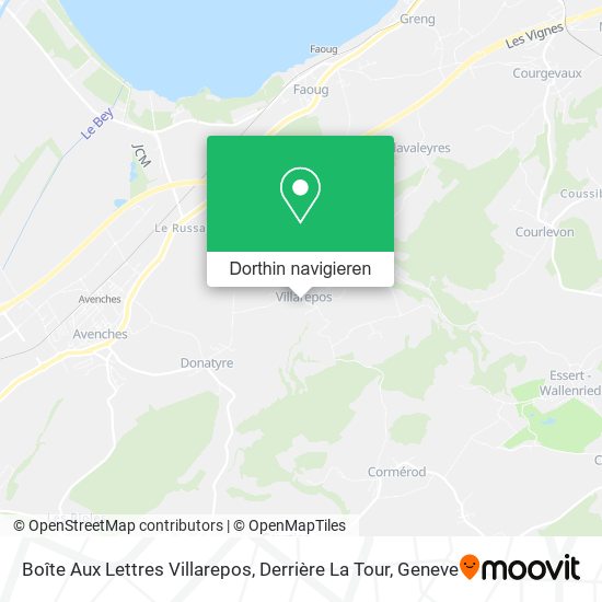 Boîte Aux Lettres Villarepos, Derrière La Tour Karte
