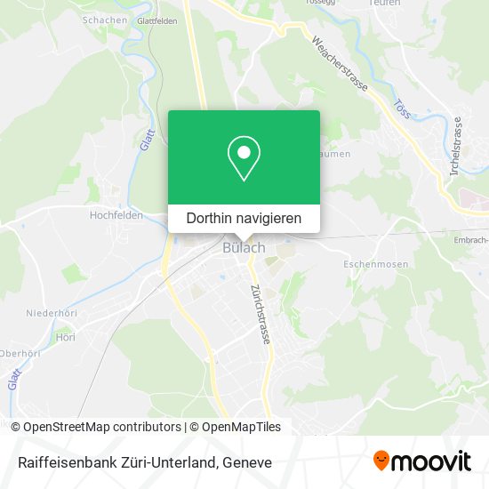 Raiffeisenbank Züri-Unterland Karte