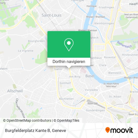 Burgfelderplatz Kante B Karte