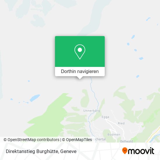 Direktanstieg Burghütte Karte