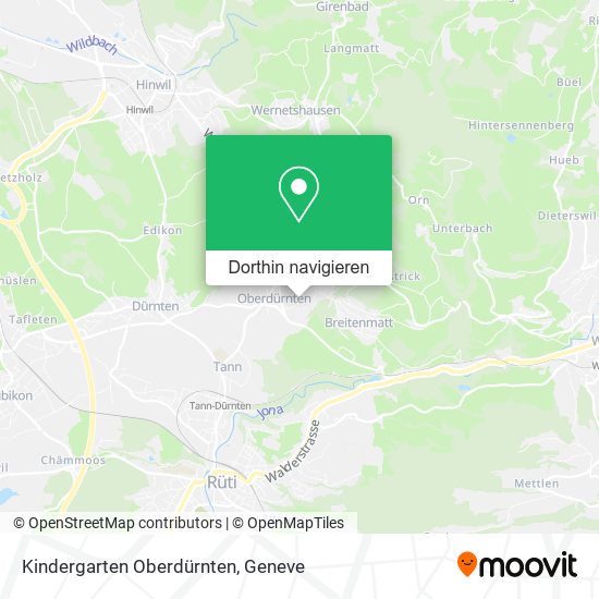 Kindergarten Oberdürnten Karte