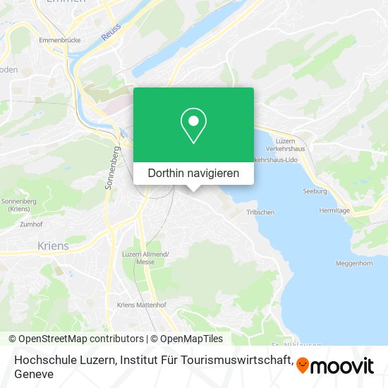 Hochschule Luzern, Institut Für Tourismuswirtschaft Karte