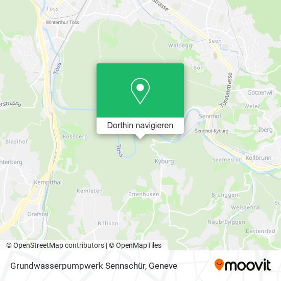 Grundwasserpumpwerk Sennschür Karte