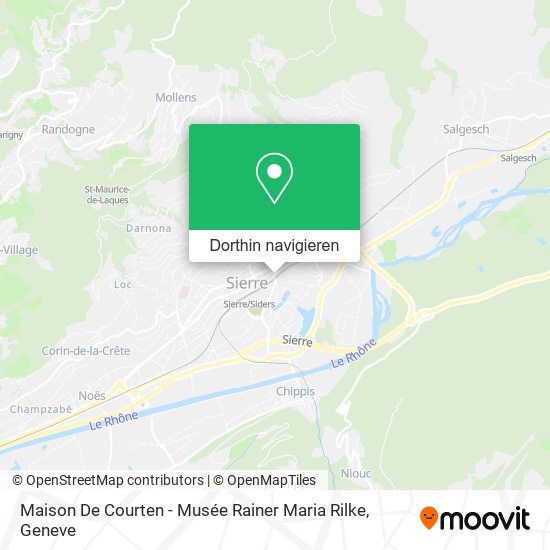 Maison De Courten - Musée Rainer Maria Rilke Karte