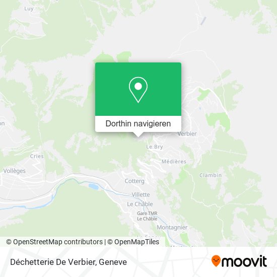 Déchetterie De Verbier Karte