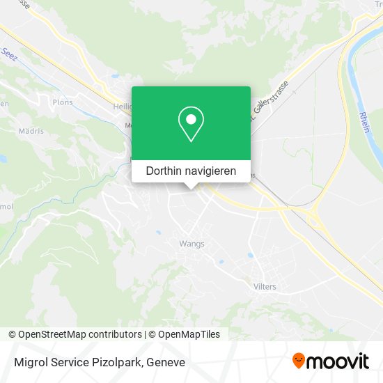 Migrol Service Pizolpark Karte