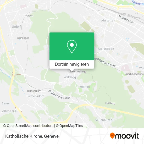 Katholische Kirche Karte