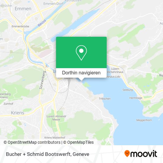 Bucher + Schmid Bootswerft Karte