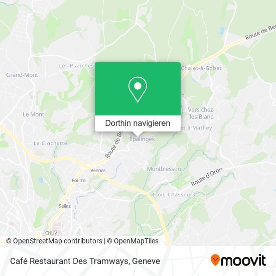 Café Restaurant Des Tramways Karte
