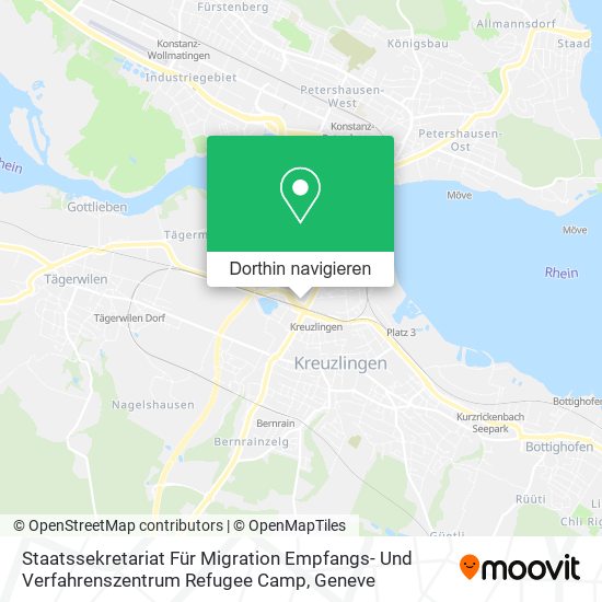 Staatssekretariat Für Migration Empfangs- Und Verfahrenszentrum Refugee Camp Karte