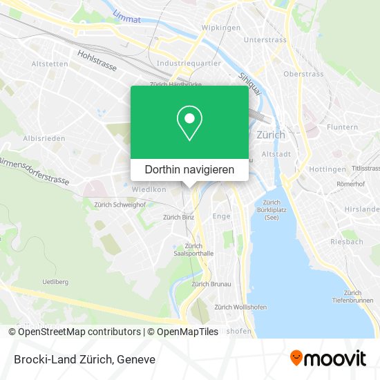 Brocki-Land Zürich Karte