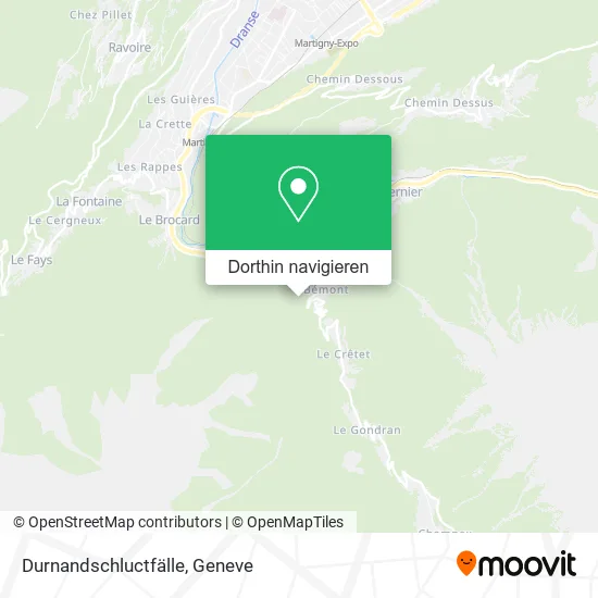 Durnandschluctfälle Karte